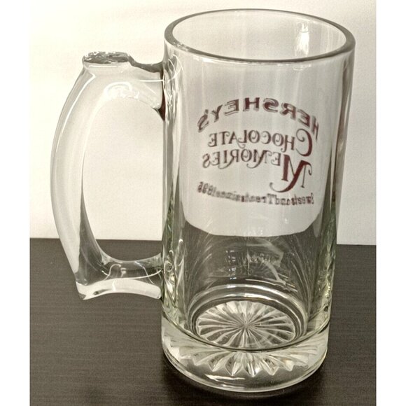 Vintage Hershey’s Chocolate Memories Glass Stein Coffee Beer Tea - Picture 3 of 8